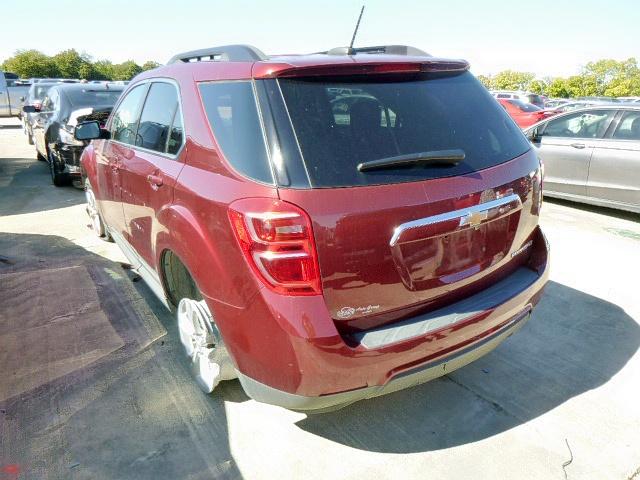 Photo 3 from auction – 2016 CHEVROLET EQUINOX LT with VIN 2GNALCEK0G1177029