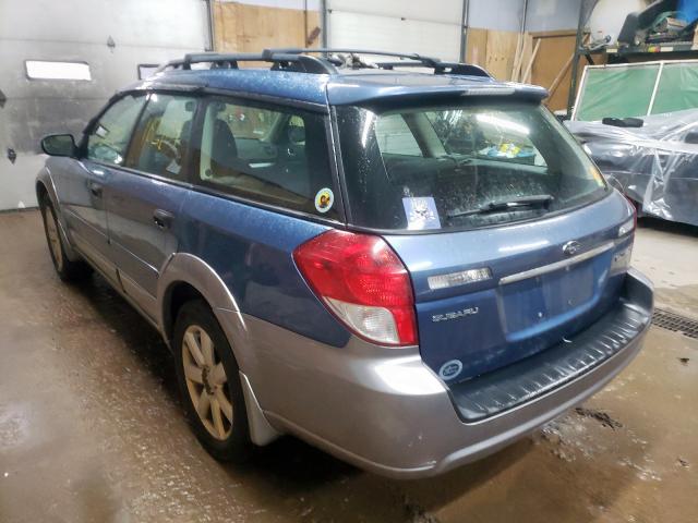 Photo 3 from auction – 2008 SUBARU OUTBACK 2. with VIN 4S4BP61C787335609