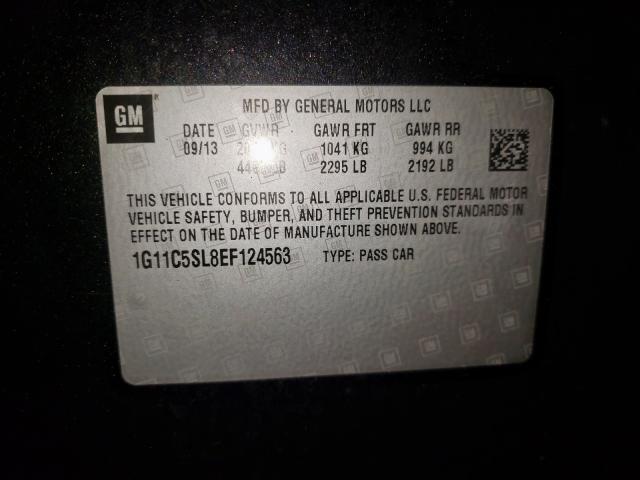 Photo 10 from auction – 2014 CHEVROLET MALIBU 1LT with VIN 1G11C5SL8EF124563