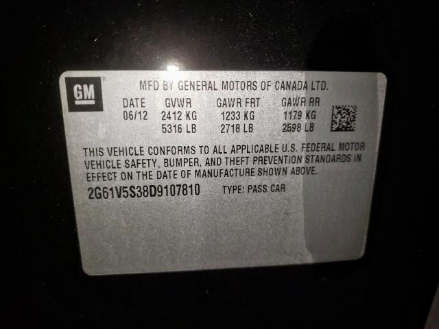 Photo 10 from auction – 2013 CADILLAC XTS PLATIN with VIN 2G61V5S38D9107810