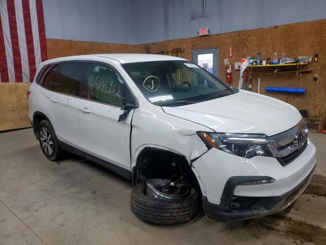 HONDA PILOT EX 2021 with VIN 5FNYF6H3XMB060619 - Photo from auction