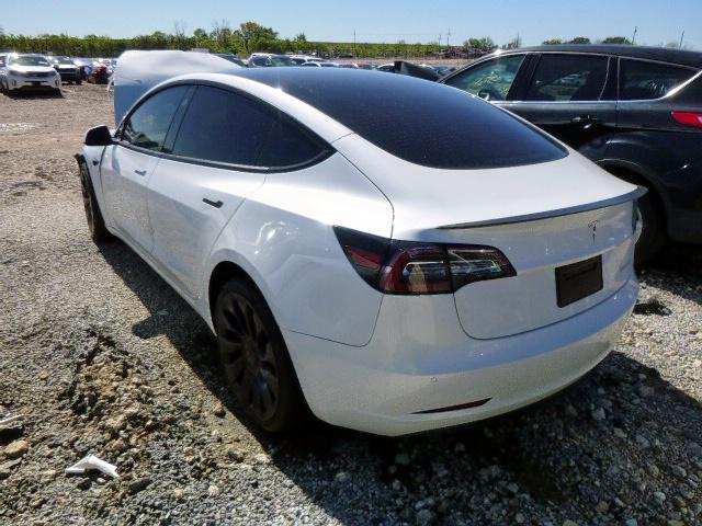 Photo 3 from auction – 2022 TESLA MODEL 3 with VIN 5YJ3E1EC5NF165736