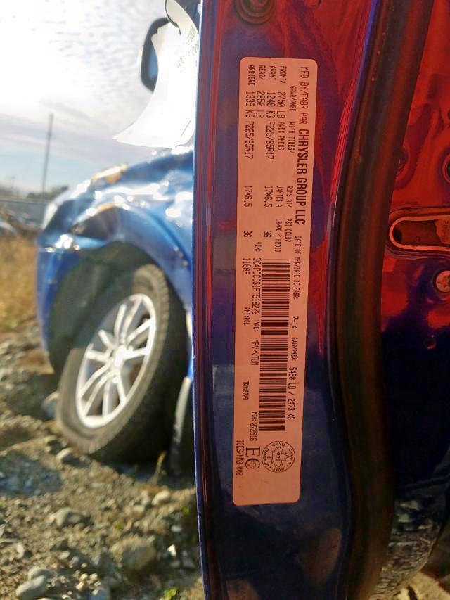 Photo 9 from auction – 2015 DODGE JOURNEY SX with VIN 3C4PDCCG1FT518272