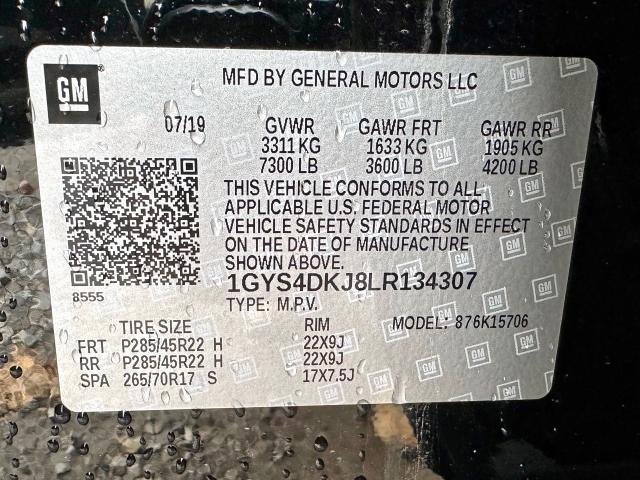 Photo 10 from auction – 2020 CADILLAC ESCALADE P with VIN 1GYS4DKJ8LR134307