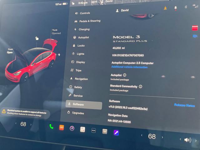 Photo 8 from auction – 2019 TESLA MODEL 3 with VIN 5YJ3E1EA7KF307093