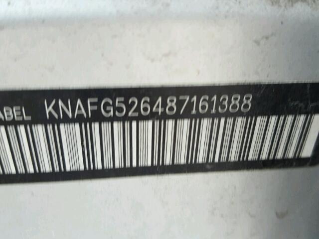 Photo 10 from auction – 2008 KIA RONDO with VIN KNAFG526487161388
