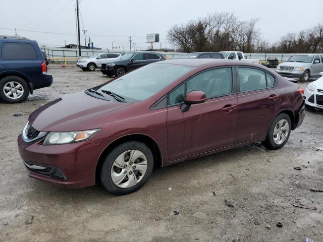 HONDA CIVIC LX 2013 with VIN 19XFB2F51DE098309 - Photo from auction
