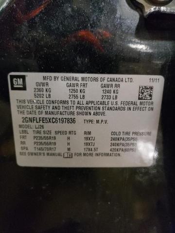 Photo 14 from auction – 2012 CHEVROLET EQUINOX LT with VIN 2GNFLFE5XC6197836