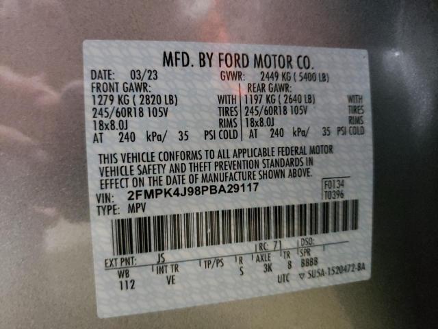 Zdjęcie 14 z aukcji – 2023 FORD EDGE SEL z VIN 2FMPK4J98PBA29117