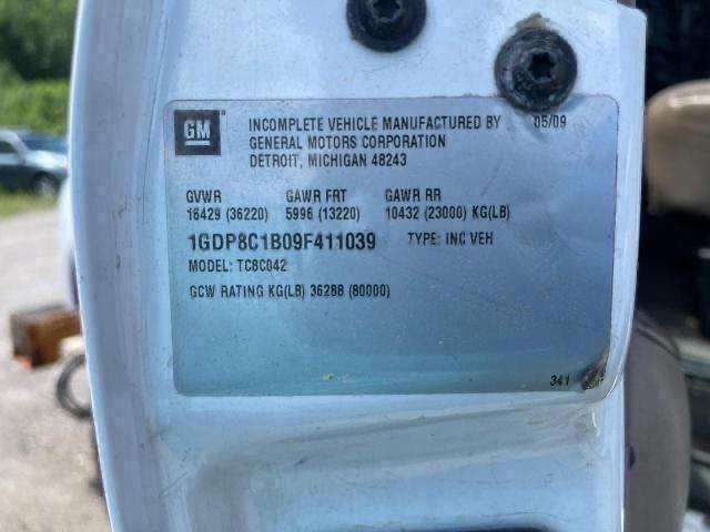 Photo 10 from auction – 2009 GMC C8500 C8C0 with VIN 1GDP8C1B09F411039