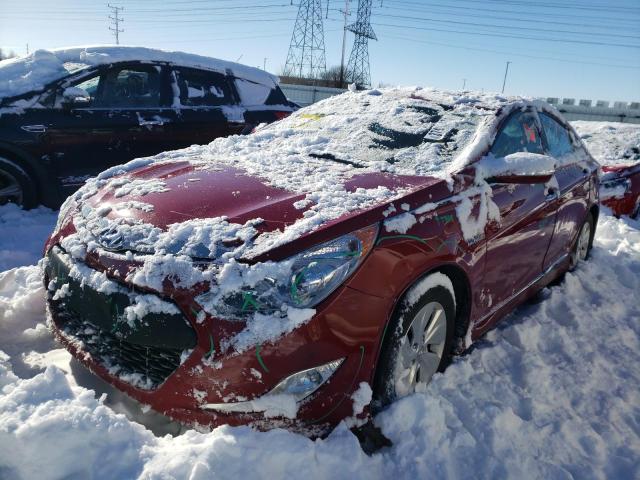 HYUNDAI SONATA HYB 2015 with VIN KMHEC4A44FA122302 - Photo from auction
