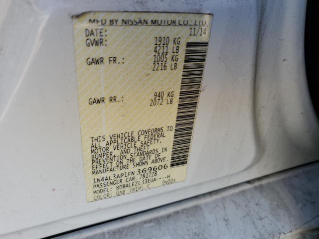Photo 12 from auction – 2015 NISSAN ALTIMA 2.5 with VIN 1N4AL3AP1FN369606