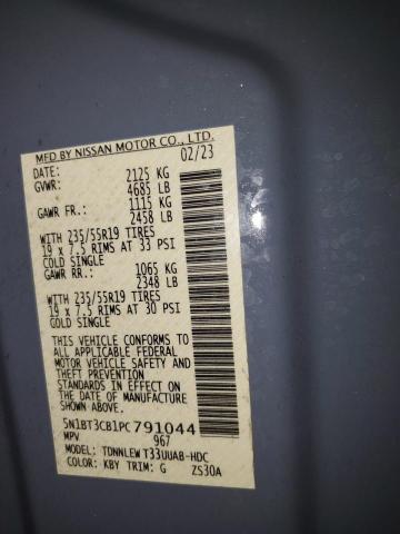 Photo 14 from auction – 2023 NISSAN ROGUE SL with VIN 5N1BT3CB1PC791044