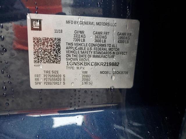 Photo 14 from auction – 2019 CHEVROLET TAHOE with VIN 1GNSKBKC8KR219882