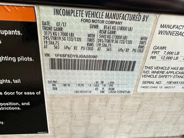 Photo 10 from auction – 2018 FORD F53 with VIN 1F65F5DY9J0A05090