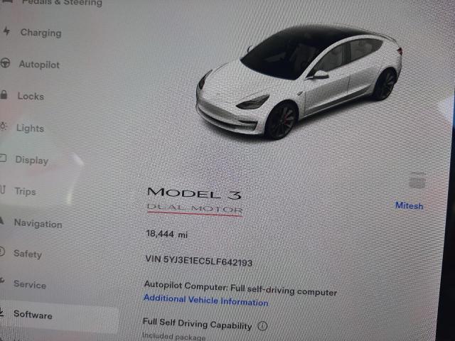 Photo 9 from auction – 2020 TESLA MODEL 3 with VIN 5YJ3E1EC5LF642193