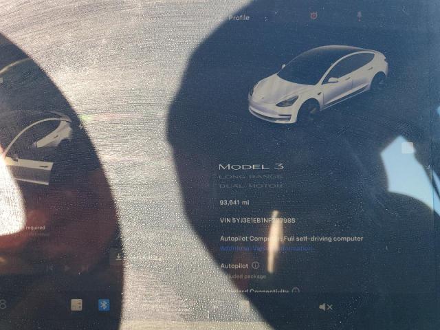 Photo 9 from auction – 2022 TESLA MODEL 3 with VIN 5YJ3E1EB1NF287985