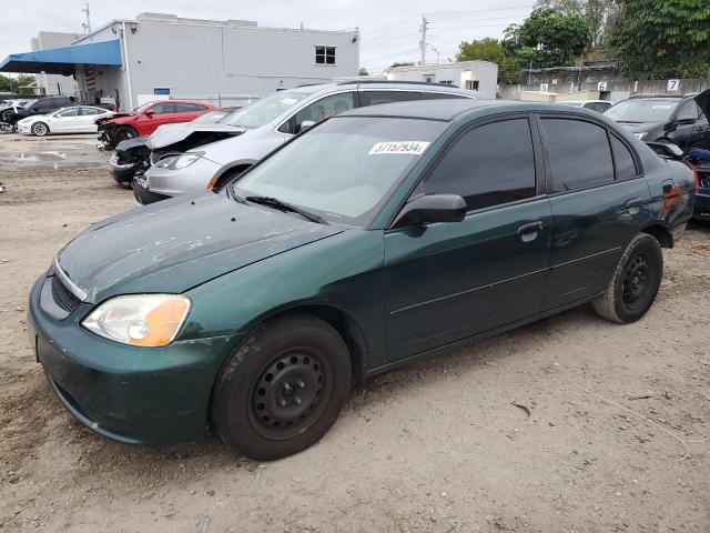 HONDA CIVIC DX 2001 with VIN 2HGES162X1H545233 - Photo from auction