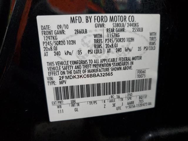 Photo 14 from auction – 2011 FORD EDGE LIMIT with VIN 2FMDK3KC6BBA32565