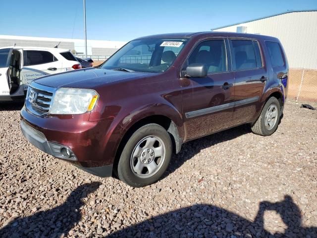 HONDA PILOT LX 2015 with VIN 5FNYF3H25FB020232 - Photo from auction