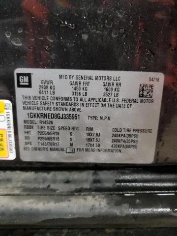 Photo 14 from auction – 2016 GMC ACADIA SLE with VIN 1GKKRNED8GJ335961
