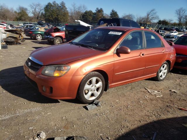 KIA SPECTRA EX 2008 with VIN KNAFE121685019722 - Photo from auction