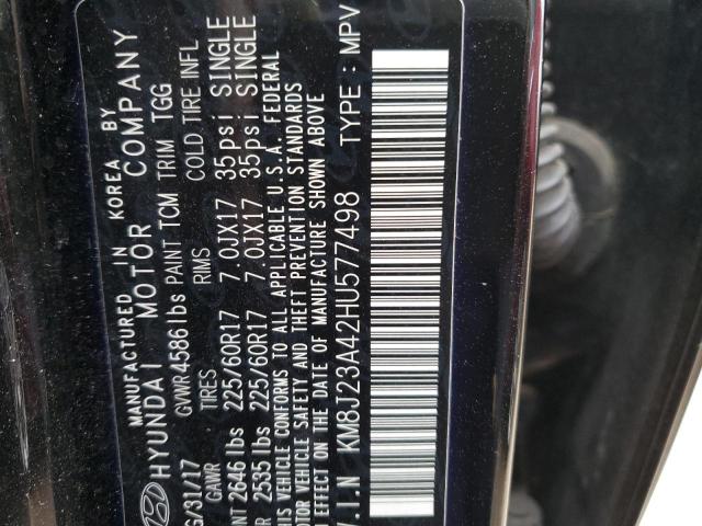 Photo 14 from auction – 2017 HYUNDAI TUCSON SE with VIN KM8J23A42HU577498