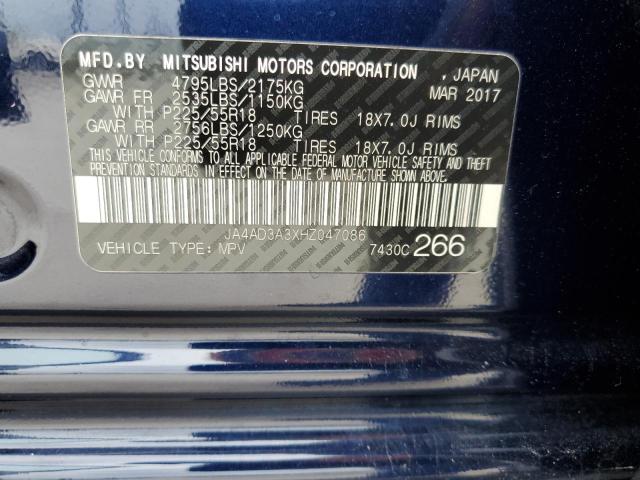 Photo 14 from auction – 2017 MITSUBISHI OUTLANDER with VIN JA4AD3A3XHZ047086