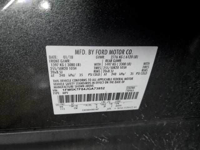 Photo 14 from auction – 2018 FORD EXPLORER L with VIN 1FM5K7F84JGA73852