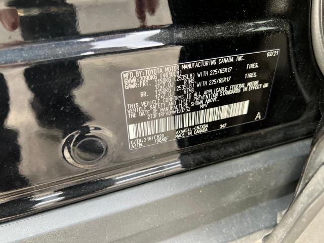 Photo 10 from auction – 2021 TOYOTA RAV4 LE with VIN 2T3F1RFV0MW193752