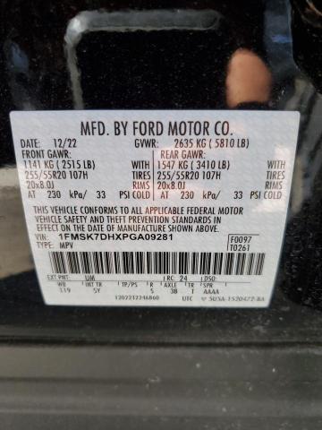 Photo 14 from auction – 2023 FORD EXPLORER X with VIN 1FMSK7DHXPGA09281