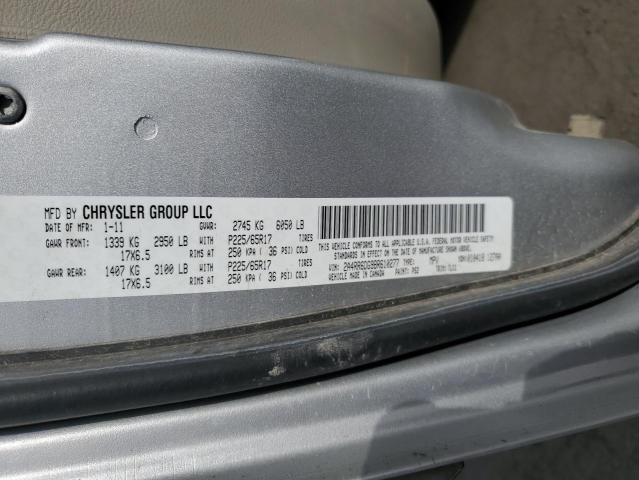 Photo 14 from auction – 2011 CHRYSLER TOWN & COU with VIN 2A4RR6DG9BR610277