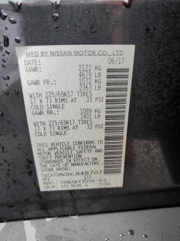 Photo 14 from auction – 2017 NISSAN ROGUE SV with VIN 5N1AT2MV2HC848707