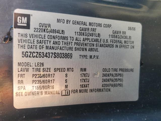 Photo 14 from auction – 2007 SATURN VUE with VIN 5GZCZ63437S803869