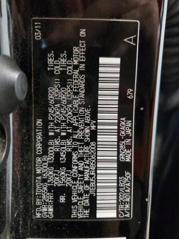 Photo 14 from auction – 2011 TOYOTA 4RUNNER SR with VIN JTEBU5JR4B5062008