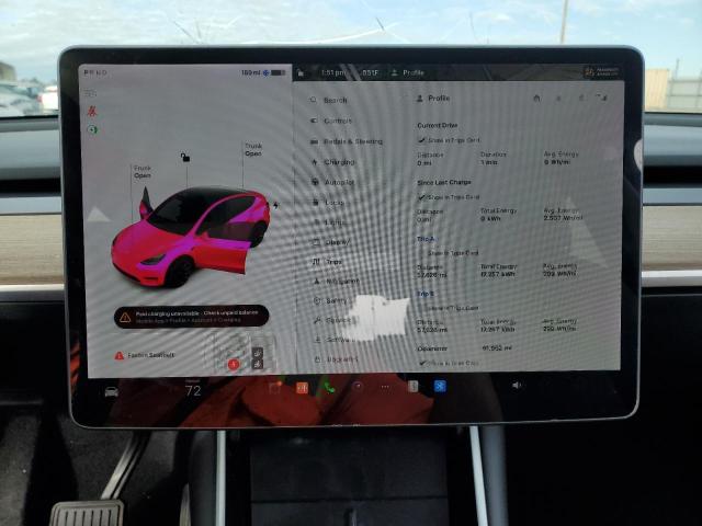Photo 9 from auction – 2021 TESLA MODEL Y with VIN 5YJYGDEE2MF119797