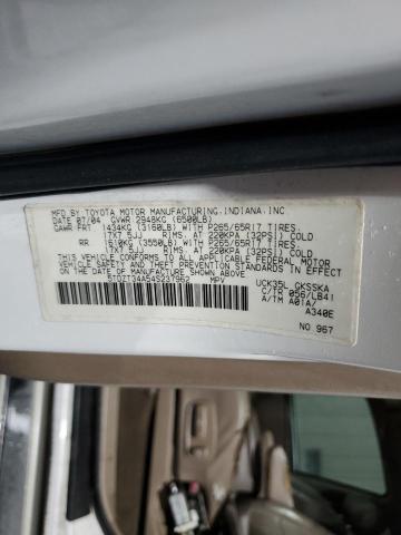 Photo 14 from auction – 2004 TOYOTA SEQUOIA SR with VIN 5TDZT34A54S237962
