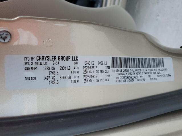 Photo 14 from auction – 2015 CHRYSLER TOWN & COU with VIN 2C4RC1BG1FR534296