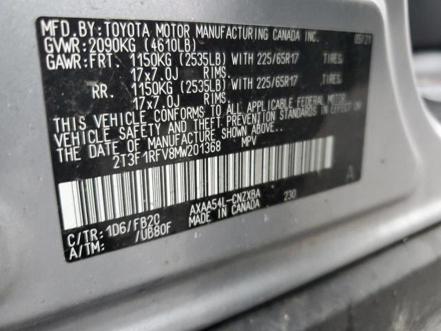 Photo 14 from auction – 2021 TOYOTA RAV4 LE with VIN 2T3F1RFV8MW201368