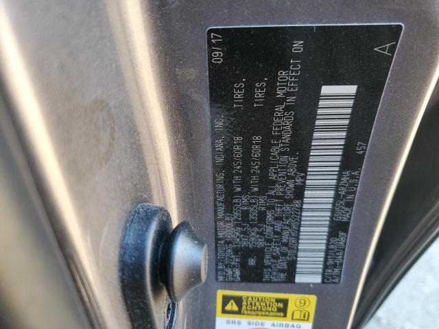 Photo 14 from auction – 2017 TOYOTA HIGHLANDER with VIN 5TDJZRFH7HS522788
