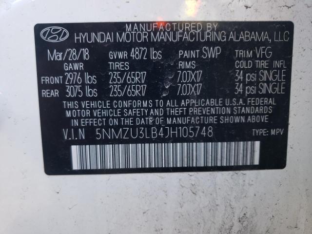 Photo 14 from auction – 2018 HYUNDAI SANTA FE S with VIN 5NMZU3LB4JH105748