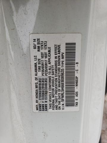 Photo 14 from auction – 2014 HONDA ODYSSEY EX with VIN 5FNRL5H66EB089635