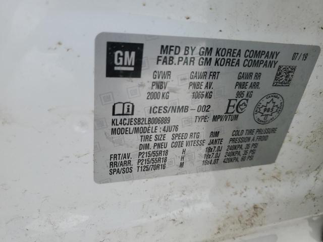 Photo 14 from auction – 2020 BUICK ENCORE PRE with VIN KL4CJESB2LB006889