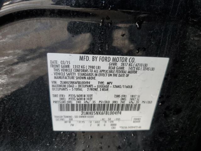Photo 14 from auction – 2015 LINCOLN MKT with VIN 2LMHJ5NK6FBL00494