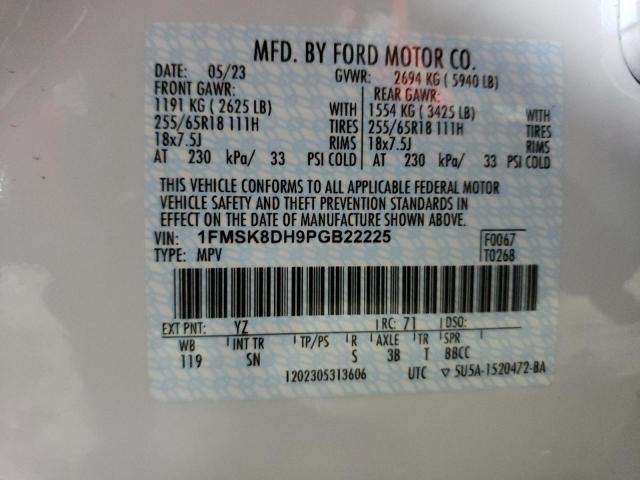 Photo 14 from auction – 2023 FORD EXPLORER X with VIN 1FMSK8DH9PGB22225