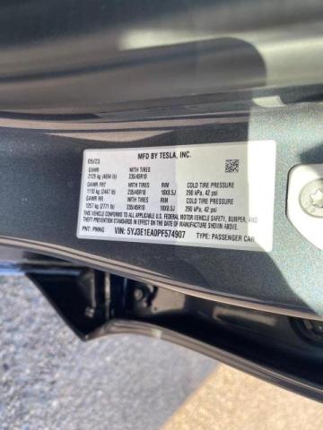 Photo 10 from auction – 2023 TESLA MODEL 3 with VIN 5YJ3E1EA0PF574907