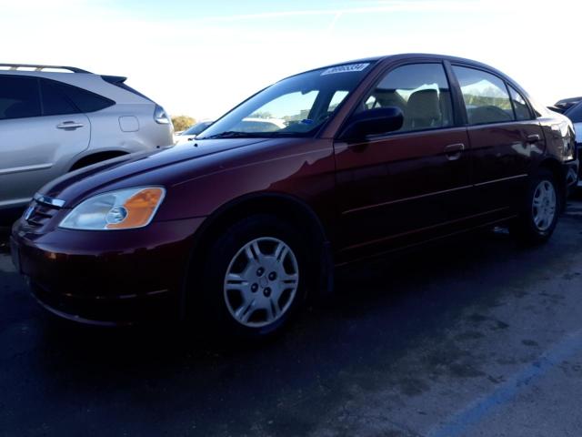 HONDA CIVIC LX 2002 with VIN JHMES16522S006798 - Photo from auction