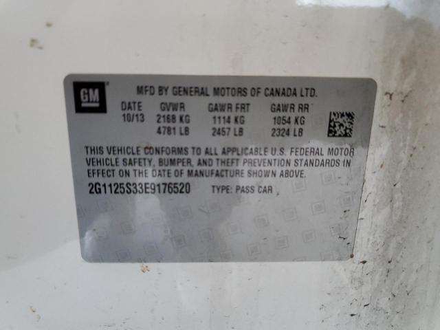 Photo 12 from auction – 2014 CHEVROLET IMPALA LT with VIN 2G1125S33E9176520
