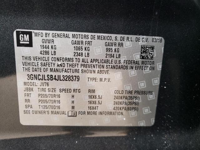 Photo 14 from auction – 2018 CHEVROLET TRAX 1LT with VIN 3GNCJLSB4JL328379