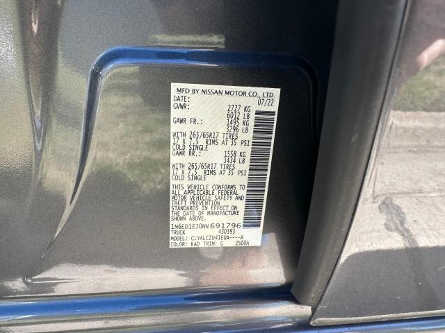 Photo 10 from auction – 2022 NISSAN FRONTIER S with VIN 1N6ED1EJ0NN691796